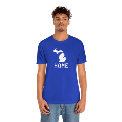 Michigan 'Home' T-Shirt (Licence Plate Font) | Unisex Standard Fit