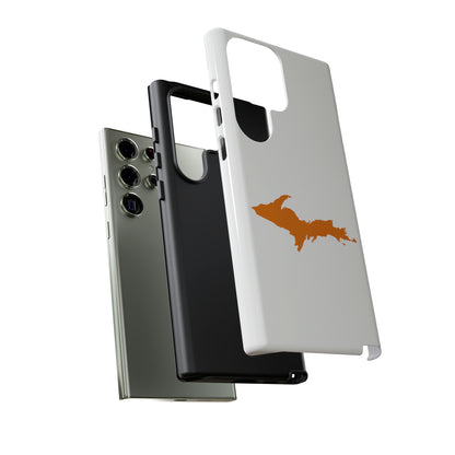 Michigan Upper Peninsula Tough Phone Case (w/ Orange UP Outline) | Samsung & Pixel Android