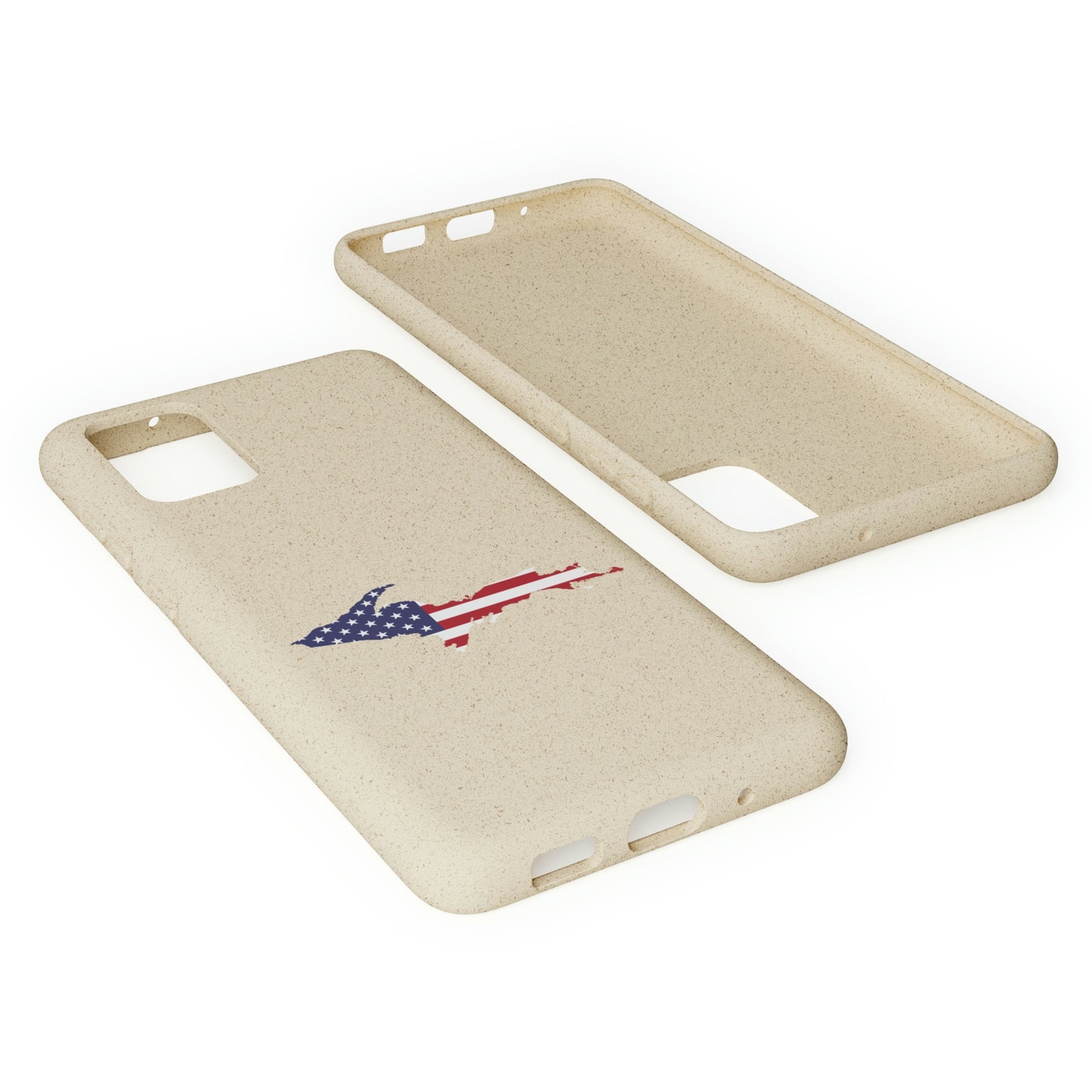 Michigan Upper Peninsula Biodegradable Phone Cases (w/ UP USA Flag Outline) | Samsung Android