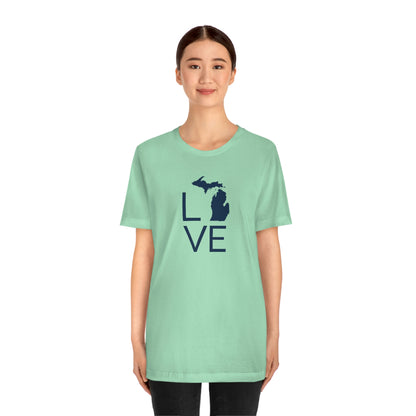 Michigan 'Love' T-Shirt (Thin Sans Font) | Unisex Standard Fit