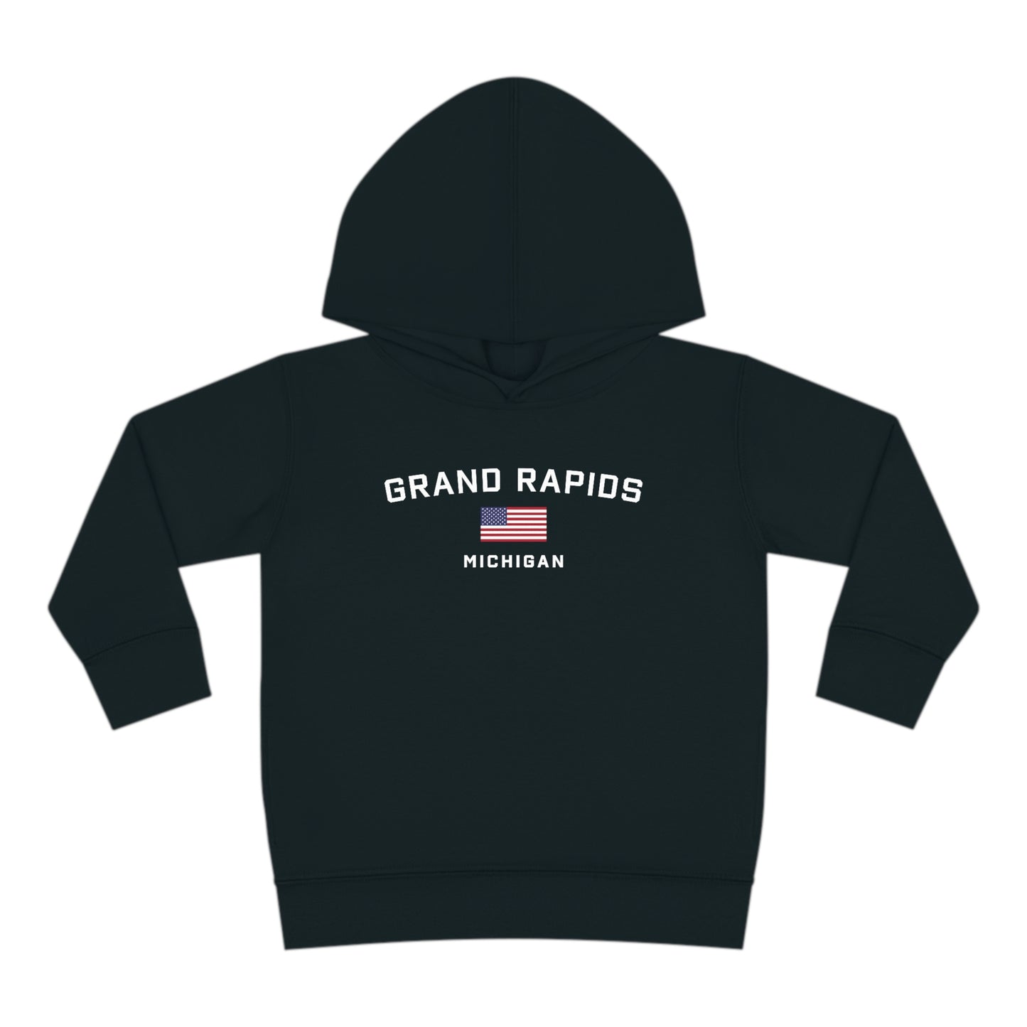 'Grand Rapids' Hoodie (w/USA Flag Outline) | Unisex Toddler