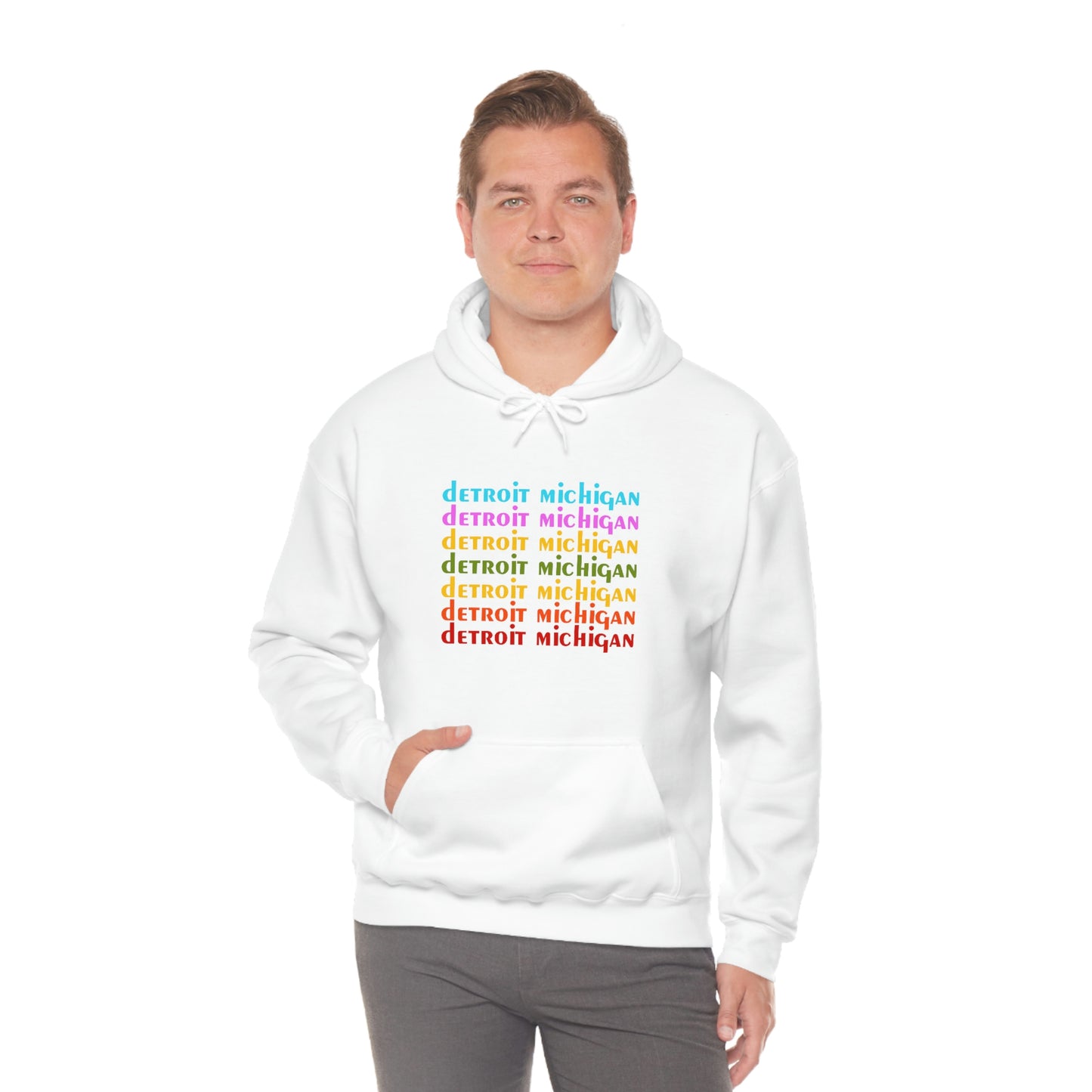 'Detroit Michigan' Hoodie (1970s Sitcom Parody) | Unisex Standard