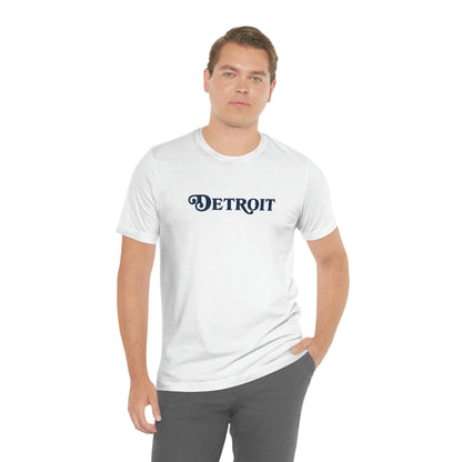 'Detroit' T-Shirt (Sloped Roman Font) | Unisex Standard Fit