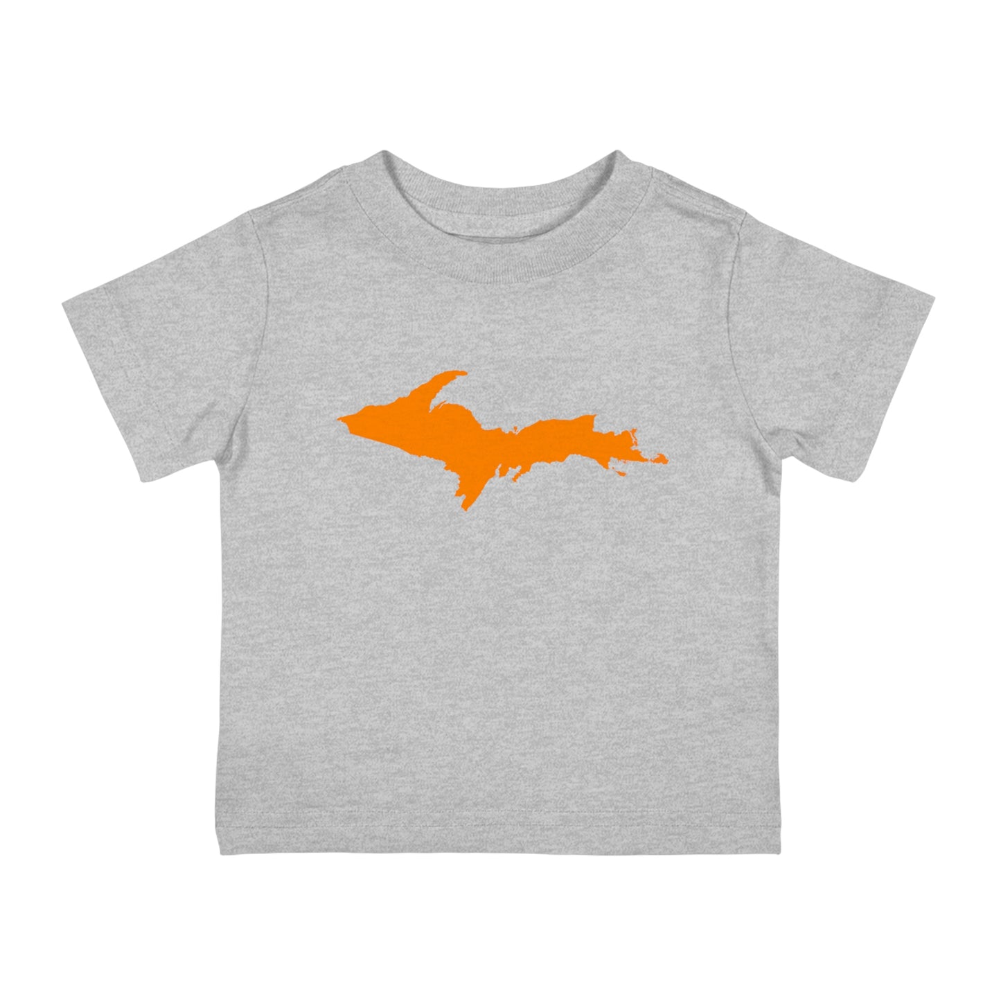 Michigan Upper Peninsula Infant T-Shirt (w/ Orange UP Outline) | Short Sleeve