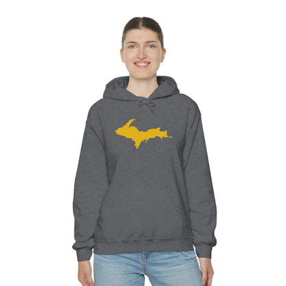 Michigan Upper Peninsula Hoodie (w/ Gold U.P. Outline) | Unisex Standard