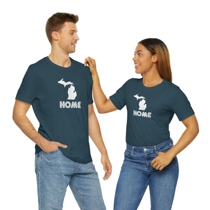 Michigan 'Home' T-Shirt (1970s Audiophile Font) | Unisex Standard Fit