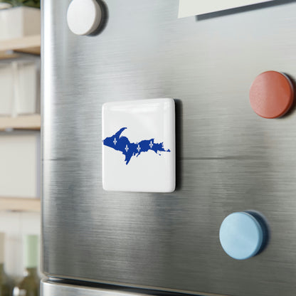 Michigan Upper Peninsula Porcelain Magnet (w/ UP Quebec Flag Outline)