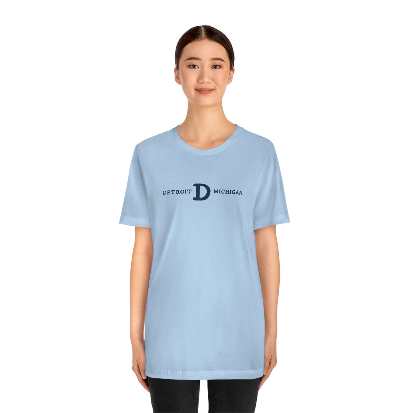 'Detroit Michigan' T-Shirt (w/ Old French D) | Unisex Standard Fit