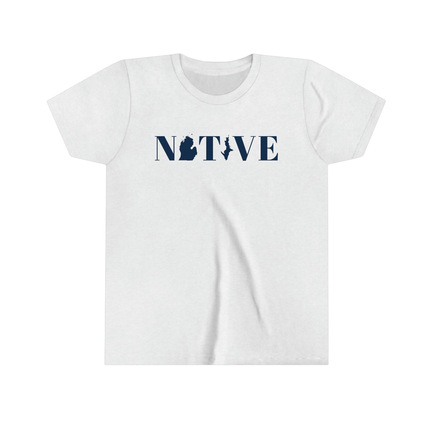 Michigan 'Native' T-Shirt (Didone Font) | Youth Short Sleeve