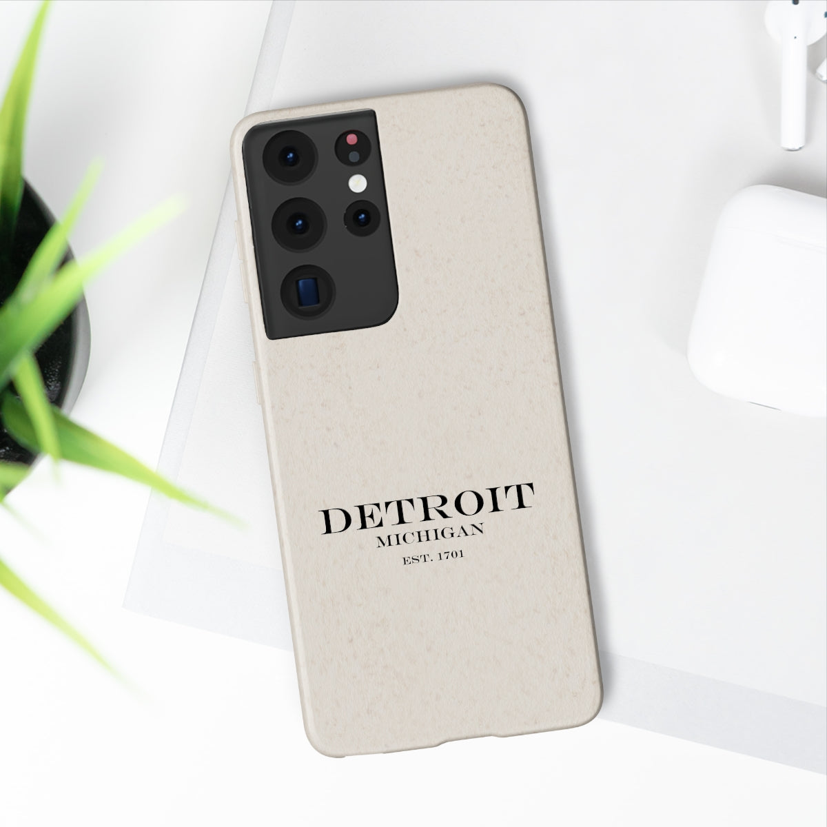 'Detroit Est. 1701' Phone Cases (Black Color) | Android & iPhone