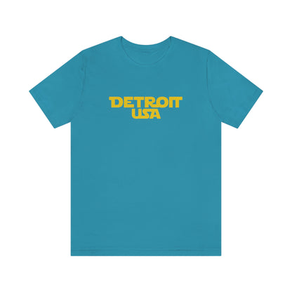 'Detroit USA' T-Shirt (1970s Epic Sci-Fi Parody) | Unisex Standard Fit