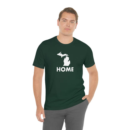 Michigan 'Home' T-Shirt (Geometric Sans Font) | Unisex Standard Fit