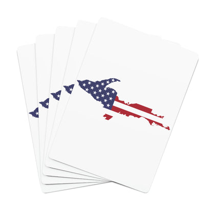 Michigan Upper Peninsula Poker Cards (w/ UP USA Flag Outline)