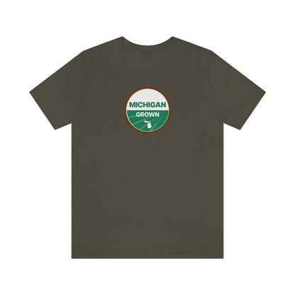 'Michigan Grown' T-Shirt (Agricultural Certification Parody) | Unisex Standard Fit