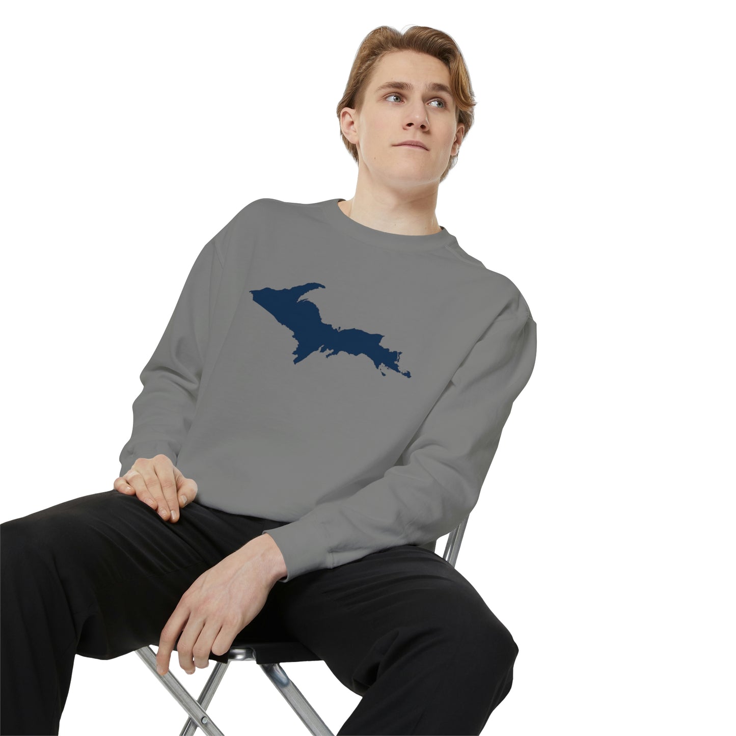 Michigan Upper Peninsula Sweatshirt | Unisex Garment Dyed