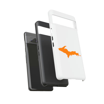 Michigan Upper Peninsula Tough Phone Case (w/ Orange UP Outline) | Samsung & Pixel Android