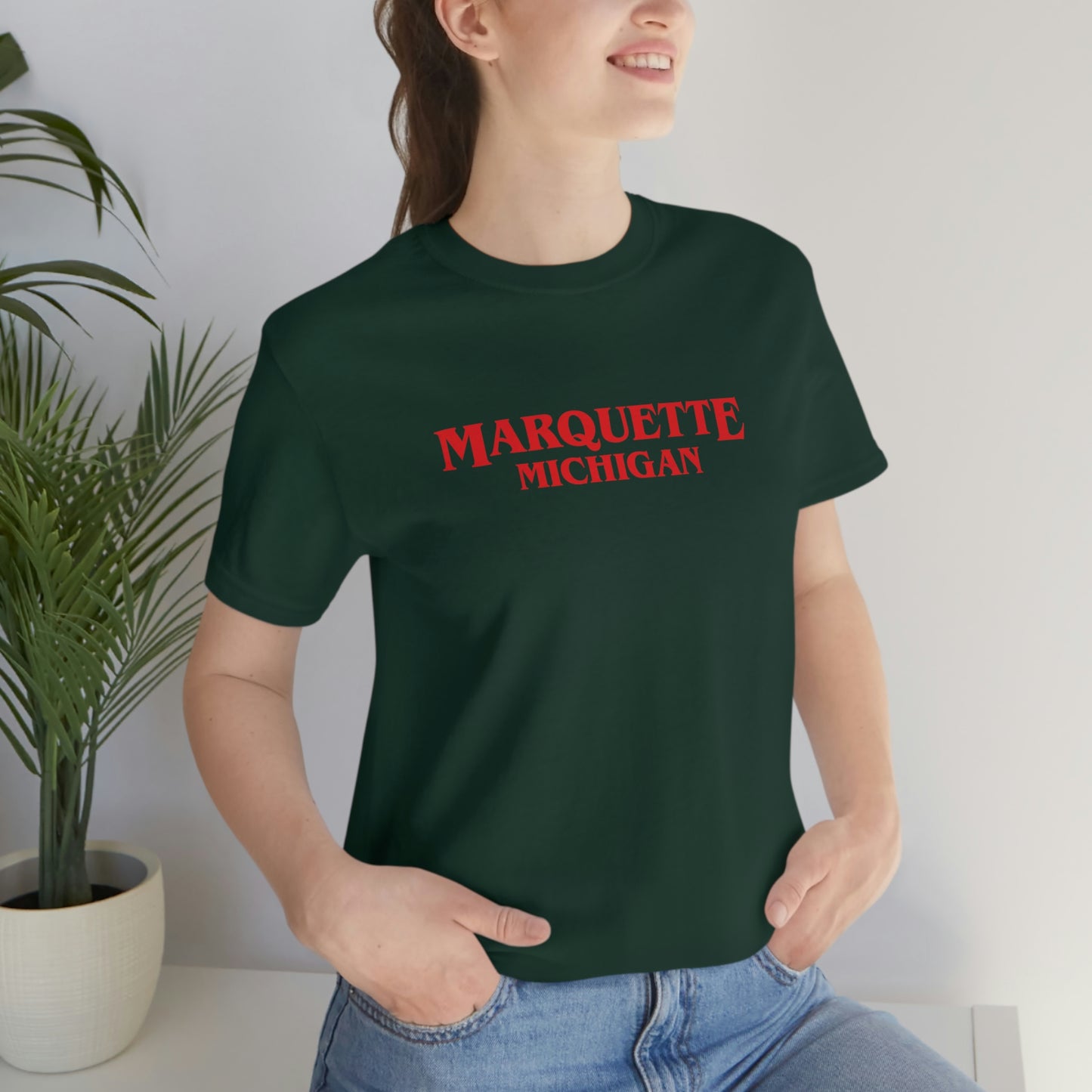 'Marquette Michigan' ' T-Shirt (1980s Drama Parody) | Unisex Standard Fit