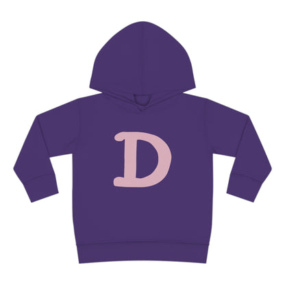 Detroit 'Old French D' Hoodie (Pink Full Body Outline) | Unisex Toddler