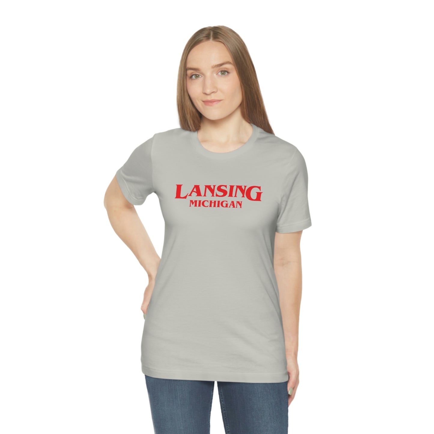 'Lansing Michigan' ' T-Shirt (1980s Drama Parody) | Unisex Standard Fit