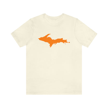 Michigan Upper Peninsula T-Shirt (w/ Orange UP Outline) | Unisex Standard Fit