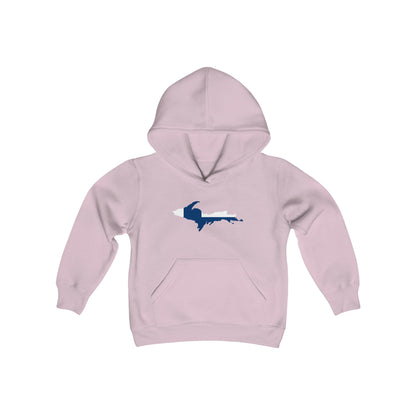 Michigan Upper Peninsula Hoodie (w/ UP Finland Flag Outline)| Unisex Youth