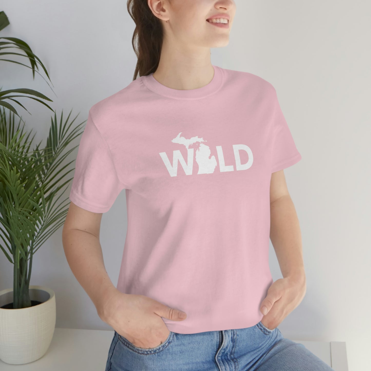 Michigan 'Wild' T-Shirt (Geometric Sans Font) | Unisex Standard Fit