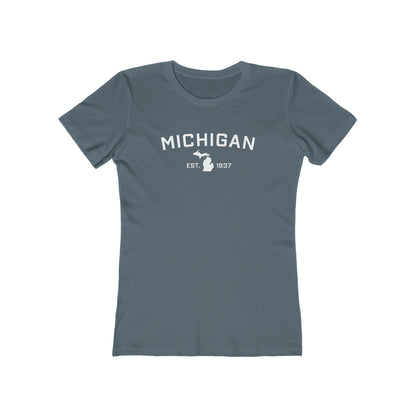 'Michigan EST 1837' | Women's Boyfriend Cut