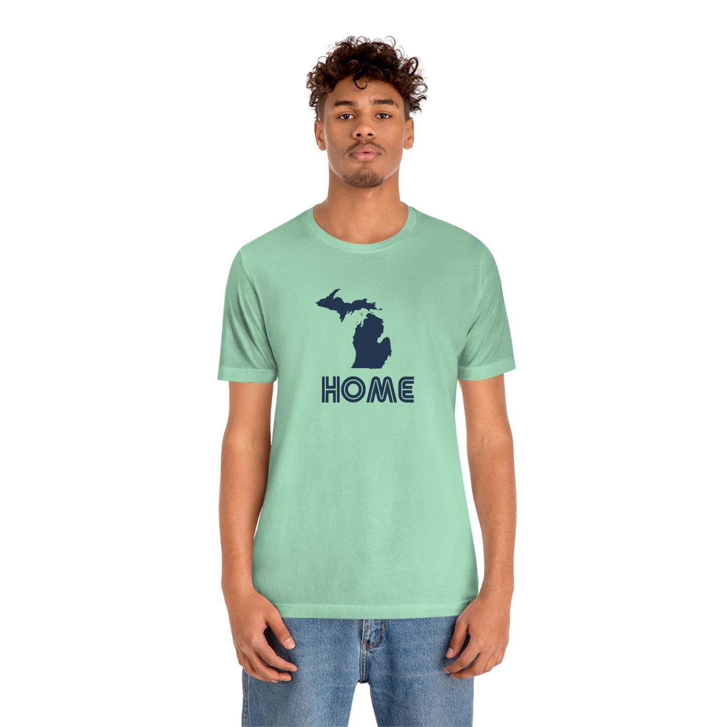 Michigan 'Home' T-Shirt (1970s Audiophile Font) | Unisex Standard Fit