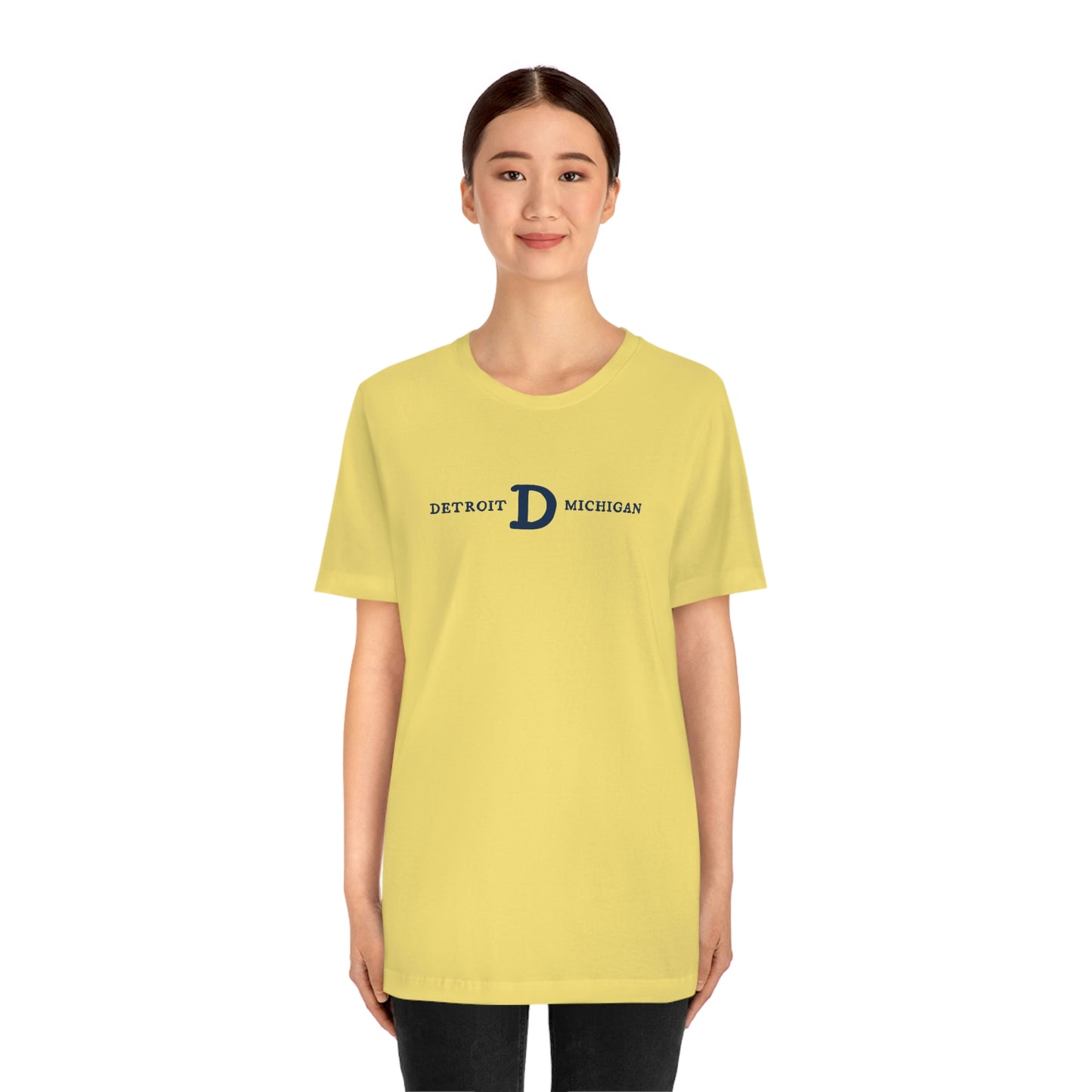 'Detroit Michigan' T-Shirt (w/ Old French D) | Unisex Standard Fit