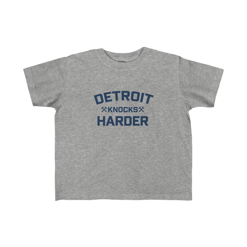 'Detroit Knocks Harder' T-Shirt | Toddler Short Sleeve - Circumspice Michigan