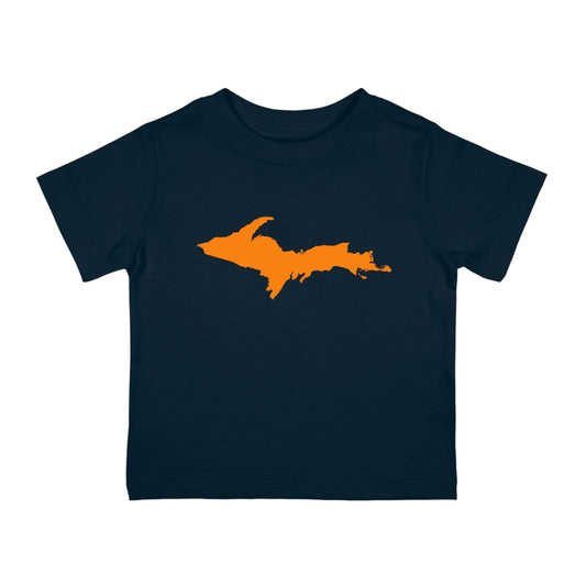 Michigan Upper Peninsula Infant T-Shirt (w/ Orange UP Outline) | Short Sleeve