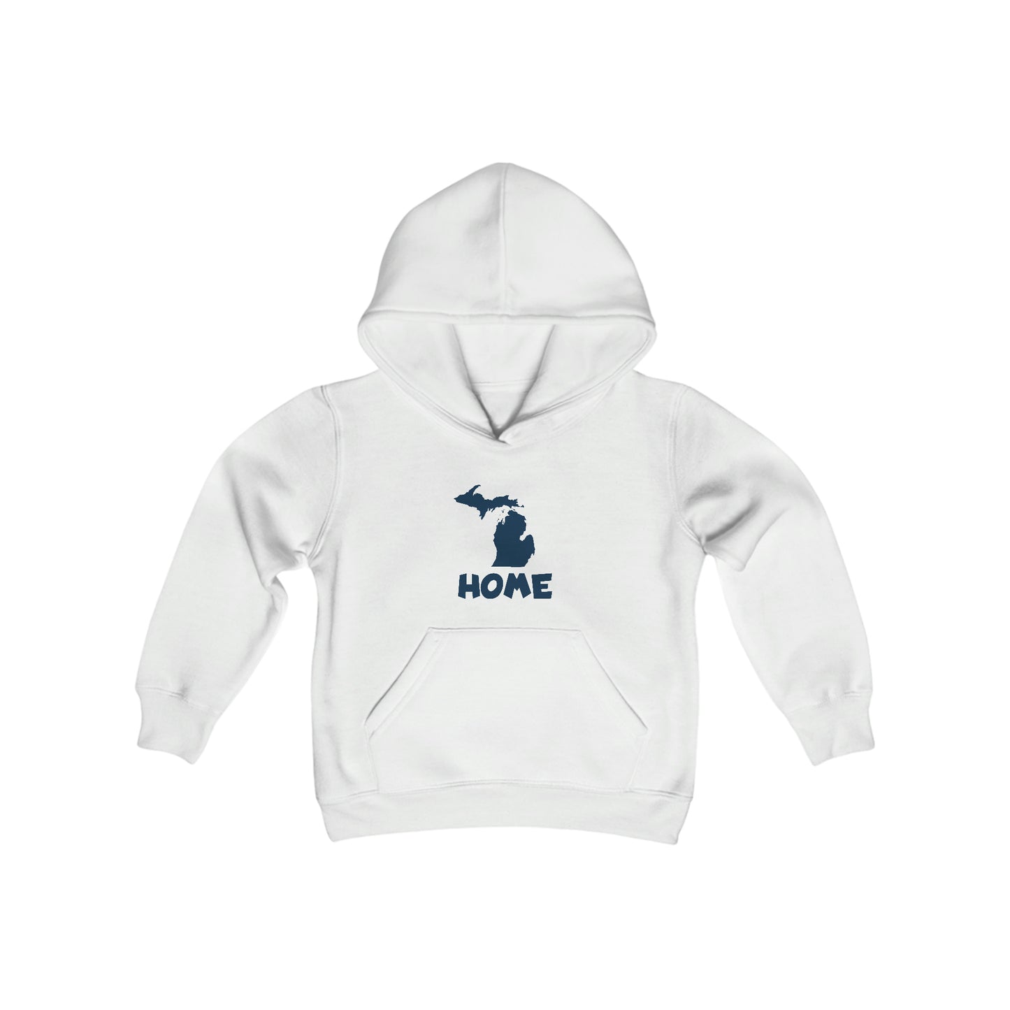 Michigan 'Home' Hoodie (Whimsical Sans Font) | Unisex Youth