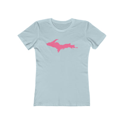 Upper Peninsula T-Shirt (w/ Pink UP Outline) | Women's Boyfriend Cut