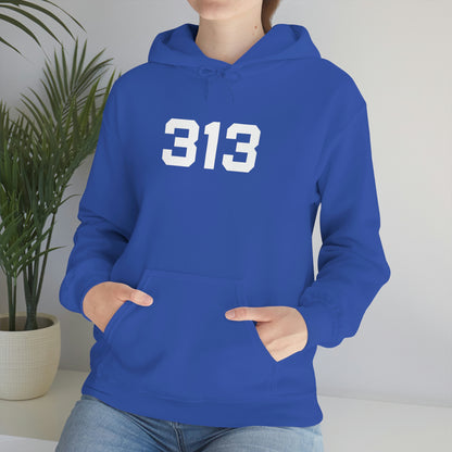 Detroit '313' Hoodie (Athletic Font) | Unisex Standard