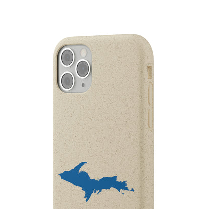 Michigan Upper Peninsula Biodegradable Phone Cases (w/ Azure UP Outline) | Apple iPhone