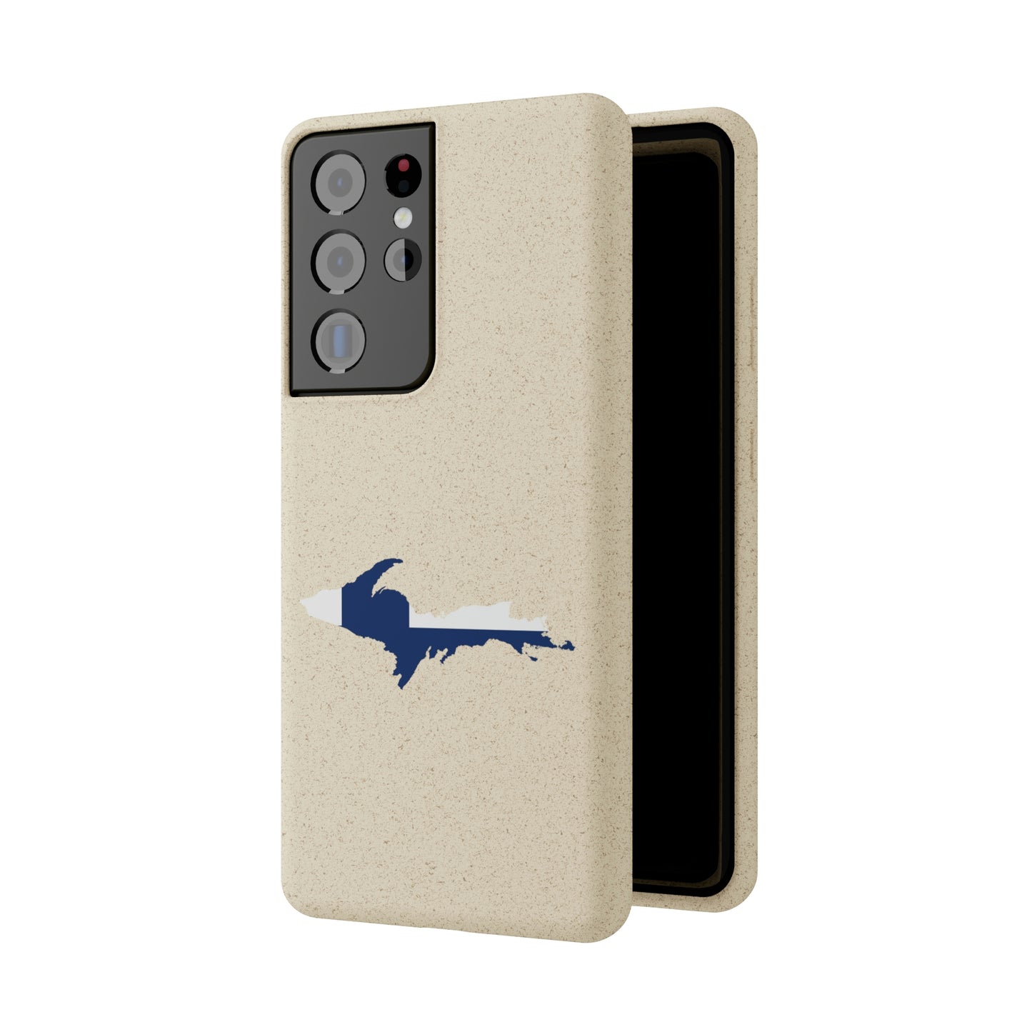 Michigan Upper Peninsula Biodegradable Phone Cases (w/ UP Finland Flag Outline) | Samsung Android