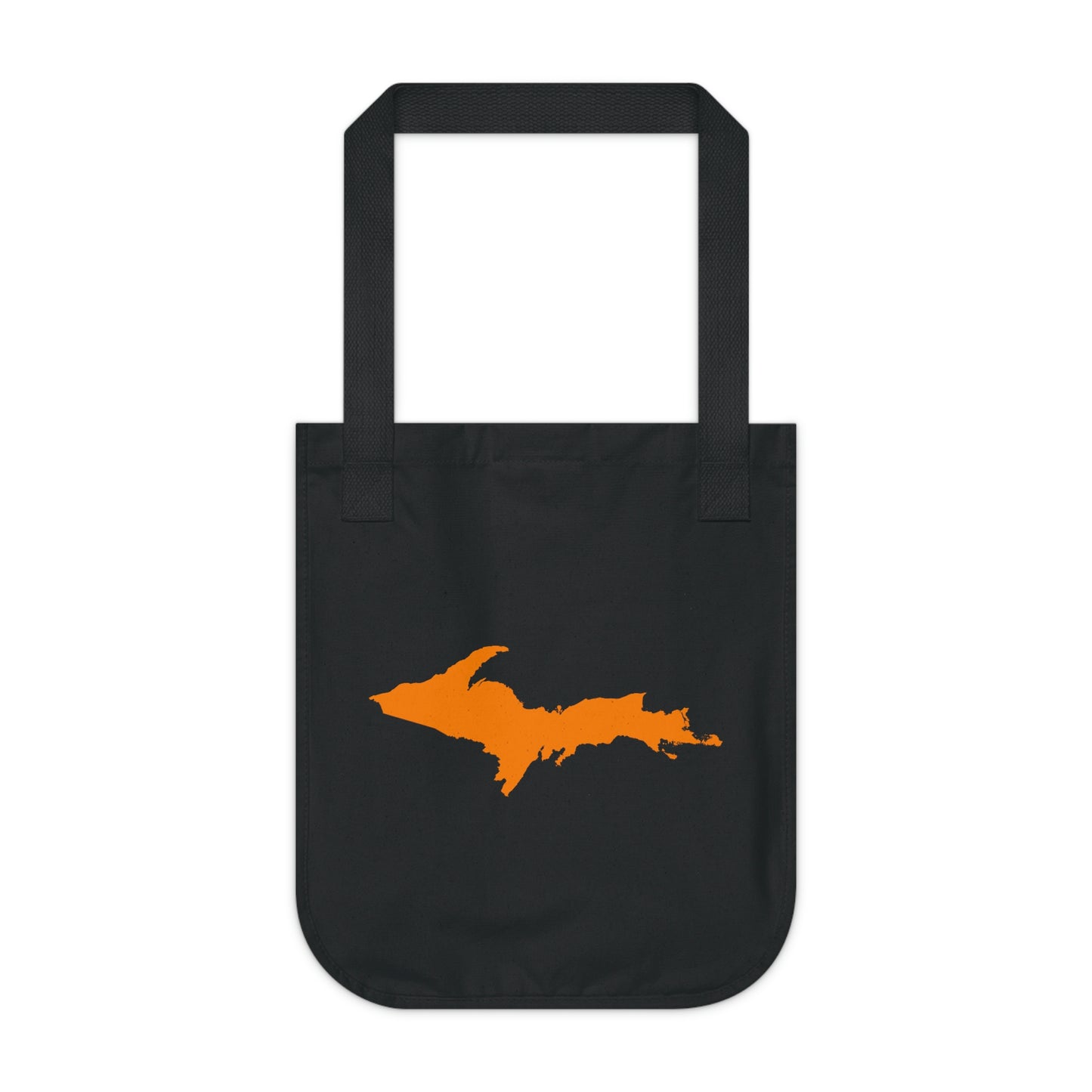 Michigan Upper Peninsula Heavy Tote Bag (w/ Orange UP Outline)