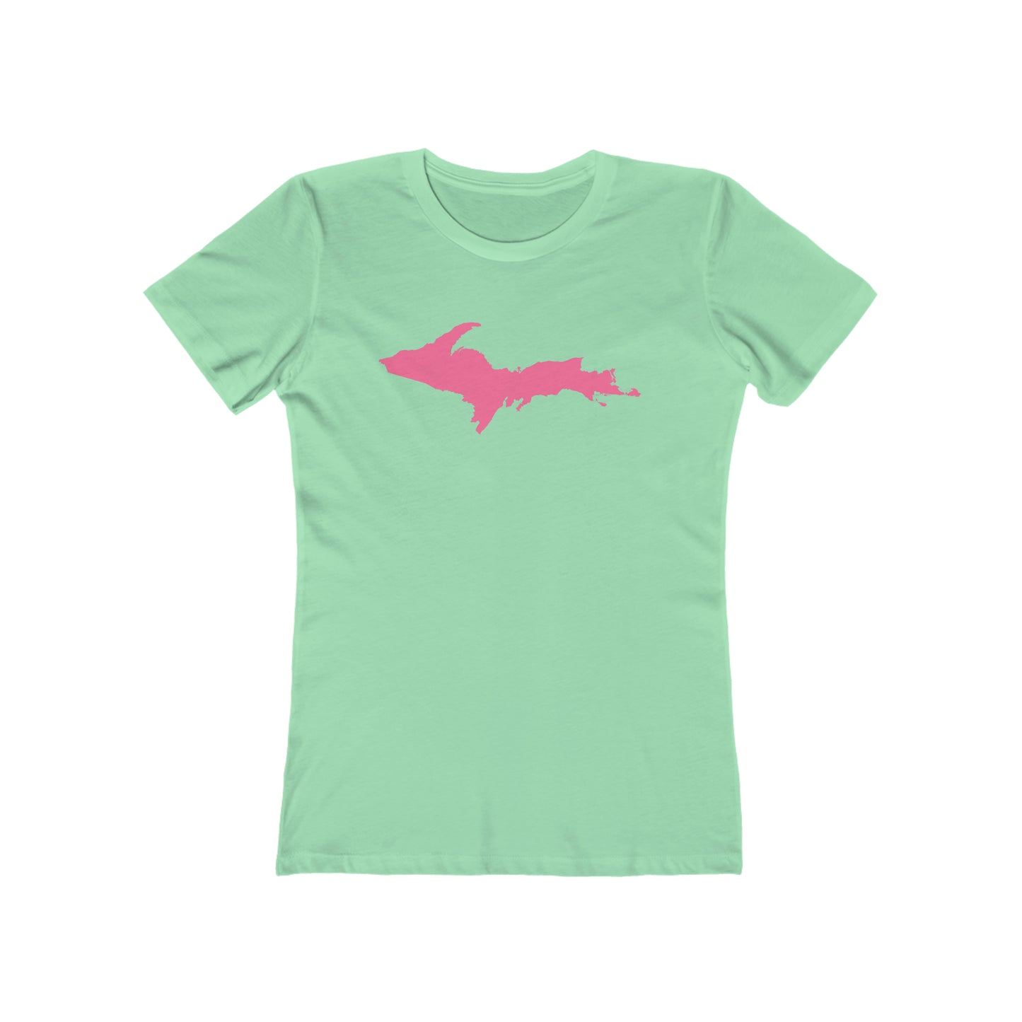 Upper Peninsula T-Shirt (w/ Pink UP Outline) | Women's Boyfriend Cut