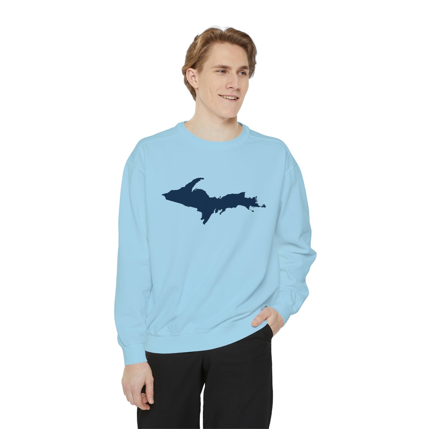 Michigan Upper Peninsula Sweatshirt | Unisex Garment Dyed