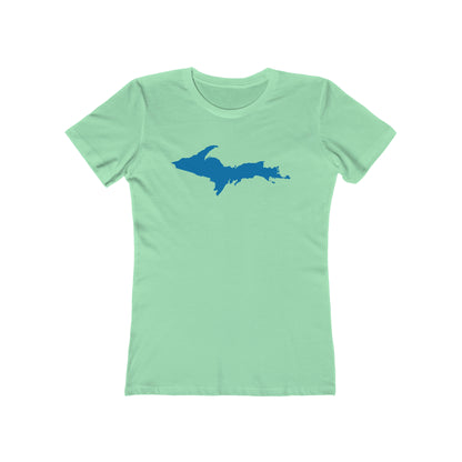 Upper Peninsula T-Shirt (w/ Azure UP Outline) | Women's Boyfriend Cut