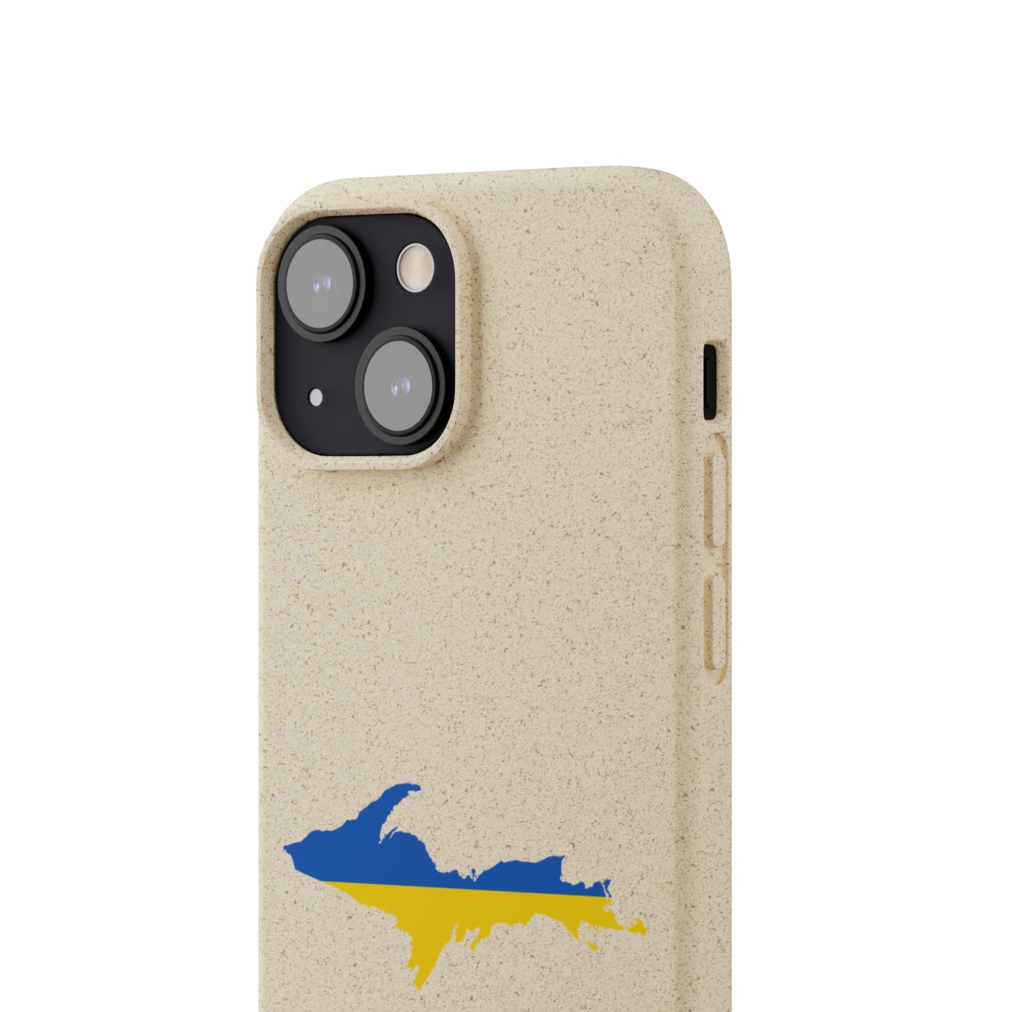 Michigan Upper Peninsula Biodegradable Phone Cases (w/ UP Ukraine Flag Outline) | Apple iPhone