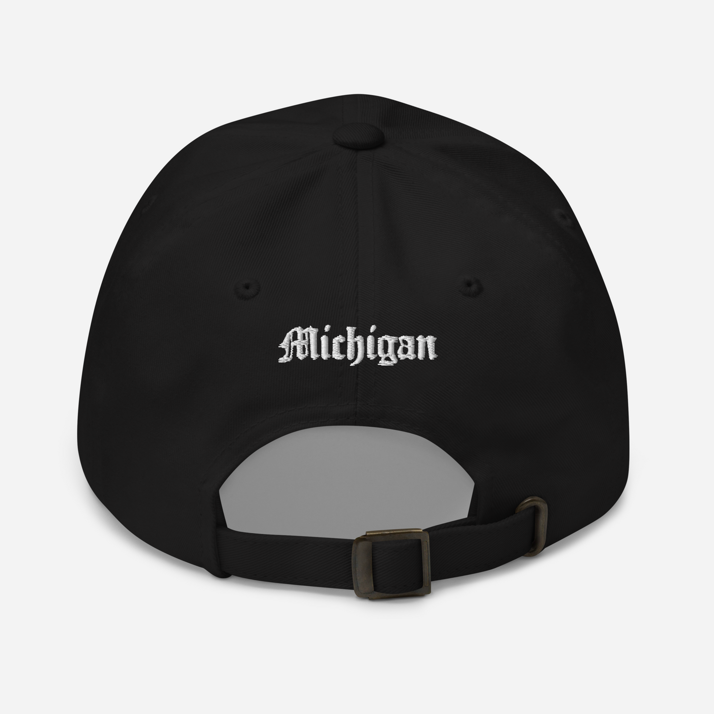 Old English 'M' Dad Hat (w 'Michigan' Back Design)