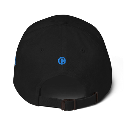 Detroit 'Old French D' Dad Hat (w/ Side Design) | Azure Embroidery