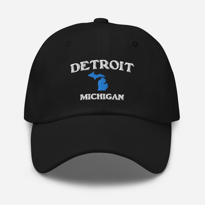 'Detroit Michigan' Dad Hat (w/ Michigan Outline)