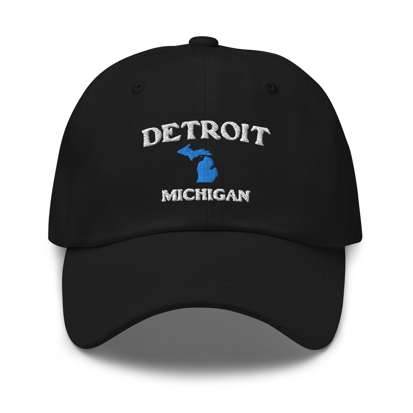 'Detroit Michigan' Dad Hat (w/ Michigan Outline)