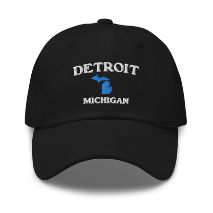 'Detroit Michigan' Dad Hat (w/ Michigan Outline)