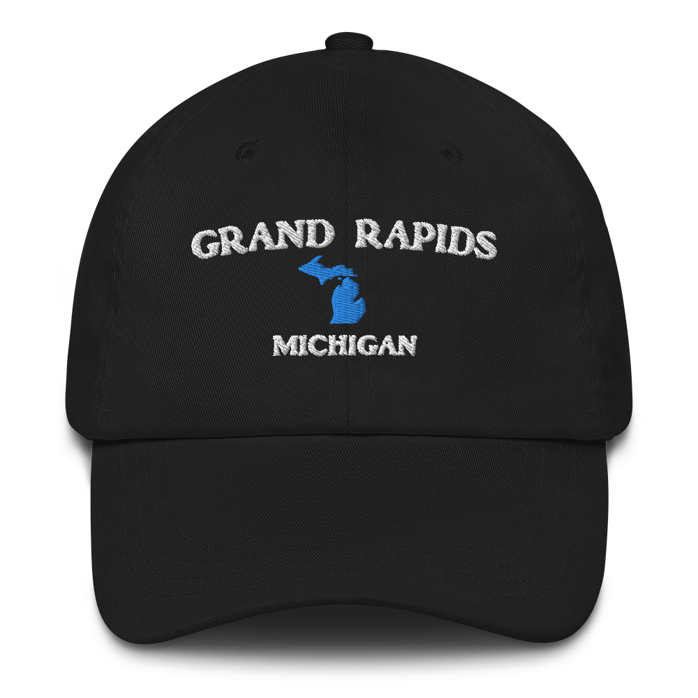 'Grand Rapids Michigan' Dad Hat (w/ Michigan Outline)