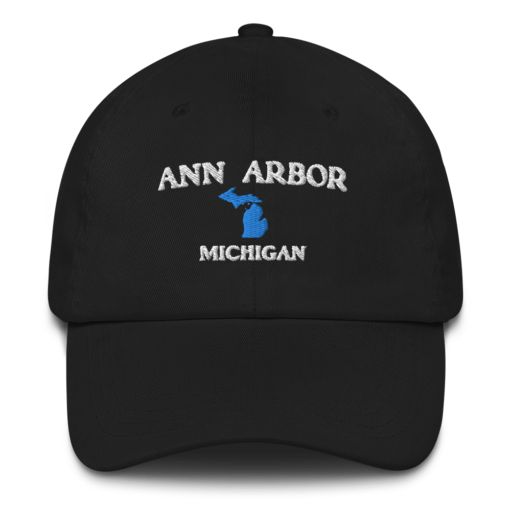 'Ann Arbor Michigan' Dad Hat (w/ Michigan Outline)