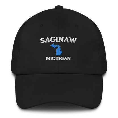 'Saginaw Michigan' Dad Hat (w/ Michigan Outline)