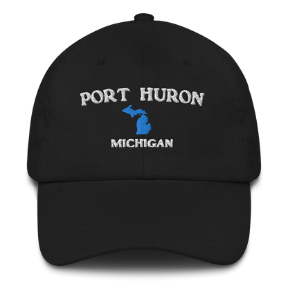 'Port Huron Michigan' Dad Hat (w/ Michigan Outline)